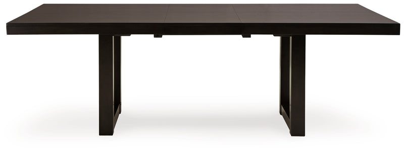 Neymorton Dining Table and 10 Chairs in Dark Grayish Brown from Ashley - Lara Furniture