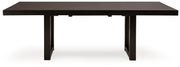 Neymorton Dining Table and 10 Chairs in Dark Grayish Brown from Ashley - Lara Furniture