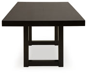 Neymorton Dining Table and 10 Chairs in Dark Grayish Brown from Ashley - Lara Furniture
