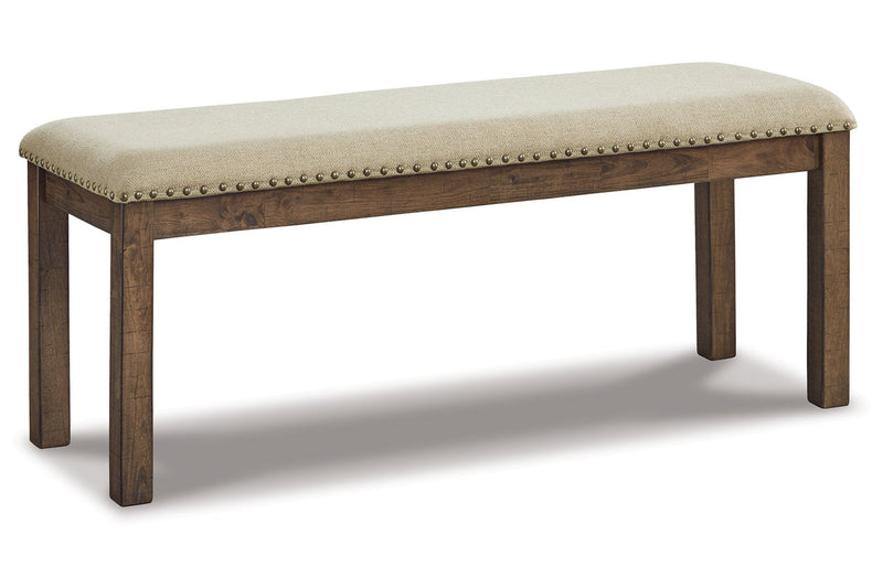 Moriville Beige Dining Table and 4 Chairs and Bench -  Ashley - Lara Furniture