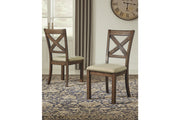 Moriville Grayish Brown Counter Height Dining Table, 4 Barstools and Server -  Ashley - Lara Furniture