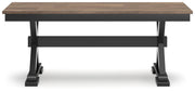 Wildenauer Brown/Black Dining Table with 2 Chairs and Bench from Ashley - Lara Furniture