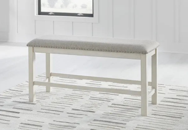 Robbinsdale Antique White Counter UPH Bench