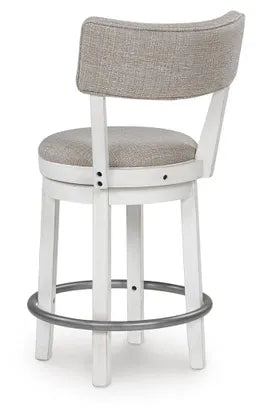 Robbinsdale Antique White Counter Height Barstool, Set of 2