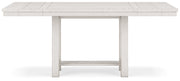 Robbinsdale Antique White Counter Height Dining Table and 6 Barstools and Bench with Storage from Ashley - Lara Furniture