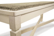 Bolanburg Antique White Dining Table with 4 Chairs and Bench -  Ashley - Lara Furniture