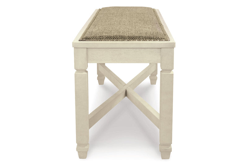 Bolanburg Antique White Dining Table with 2 Chairs and 2 Benches -  Ashley - Lara Furniture