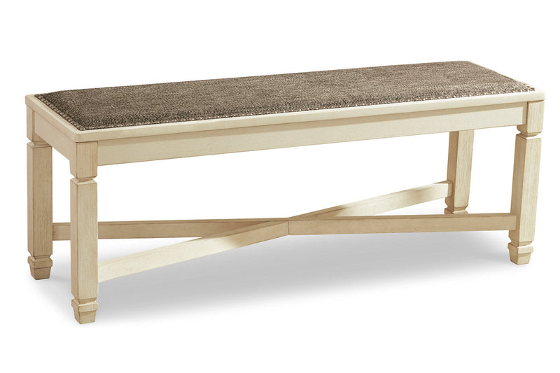 Bolanburg Antique White Dining Table with 2 Chairs and 2 Benches -  Ashley - Lara Furniture