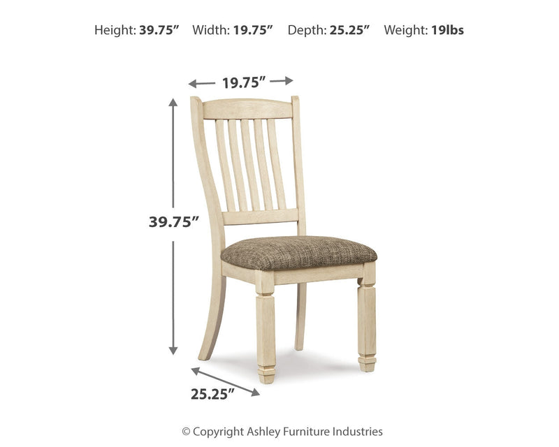 Bolanburg Two Tone Dining Table and 4 Chairs from Ashley - Lara Furniture