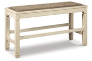Bolanburg Two-tone Counter Height Dining Table and 4 Barstools and Bench -  Ashley - Lara Furniture