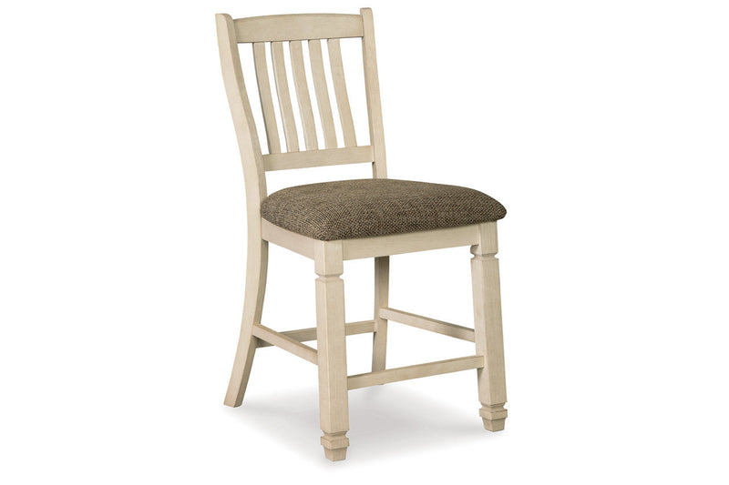 Bolanburg Two-tone Counter Height Dining Table and 4 Barstools with Display Cabinet -  Ashley - Lara Furniture