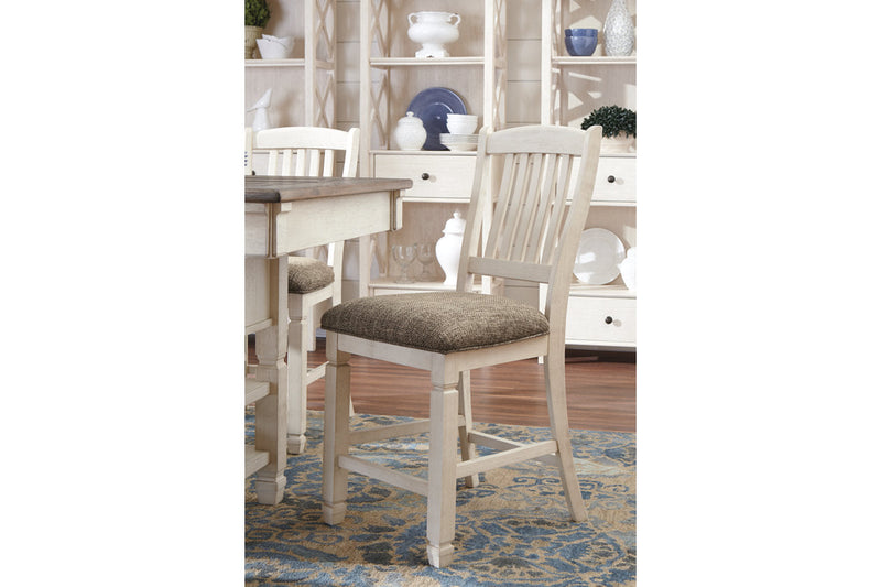 Bolanburg Two-tone Counter Height Dining Table with 6 Barstools -  Ashley - Lara Furniture