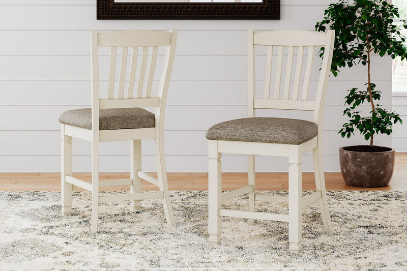 Bolanburg Two-tone Counter Height Dining Table and 4 Barstools with Display Cabinet -  Ashley - Lara Furniture