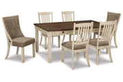 Bolanburg Antique White Dining Table with 6 Chairs -  Ashley - Lara Furniture