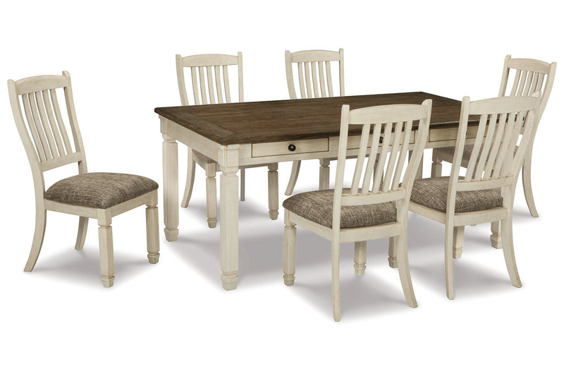Bolanburg Two-tone Dining Table with 6 Chairs -  Ashley - Lara Furniture