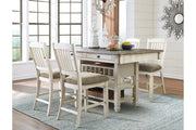 Bolanburg Two-tone Counter Height Dining Table with 4 Barstools -  Ashley - Lara Furniture