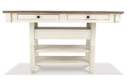 Bolanburg Two-tone Counter Height Dining Table with 6 Barstools -  Ashley - Lara Furniture