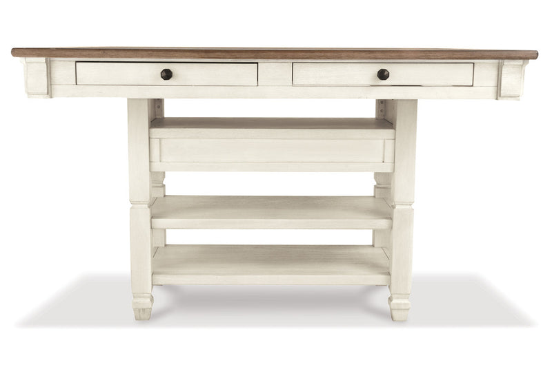 Bolanburg Two-tone Counter Height Dining Table with 6 Barstools -  Ashley - Lara Furniture