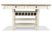 Bolanburg Two-tone Counter Height Dining Table with 6 Barstools -  Ashley - Lara Furniture