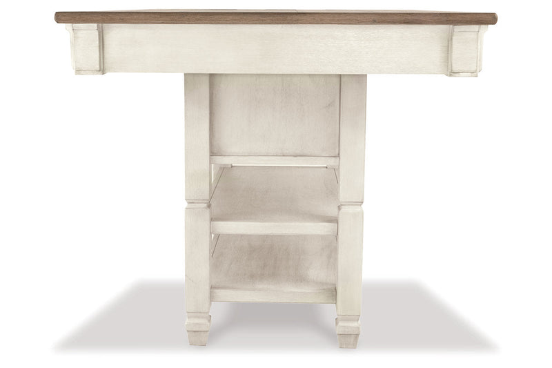 Bolanburg Two-tone Counter Height Dining Table and 6 Barstools with Server -  Ashley - Lara Furniture