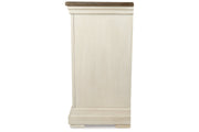 Bolanburg Antique White Counter Height Dining Table, 4 Barstools, Bench and Server -  Ashley - Lara Furniture