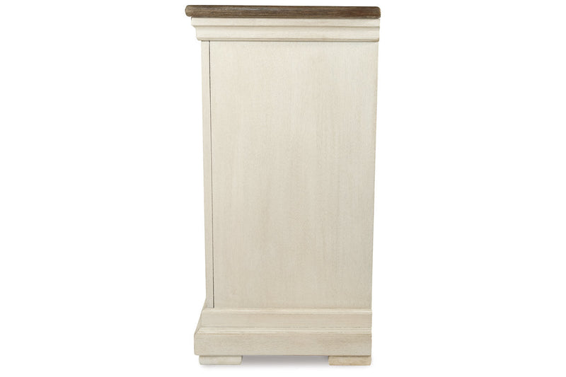 Bolanburg Antique White Counter Height Dining Table, 4 Barstools, Bench and Server -  Ashley - Lara Furniture