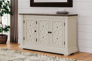 Bolanburg Two-tone Counter Height Dining Table and 6 Barstools with Server -  Ashley - Lara Furniture