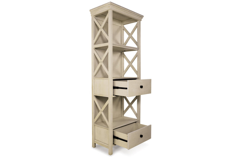 Bolanburg Two-tone Counter Height Table with 6 Barstools, Server and Display Cabinet -  Ashley - Lara Furniture