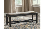 Tyler Creek Black/Grayish Brown Dining Table and 4 Chairs with Bench -  Ashley - Lara Furniture