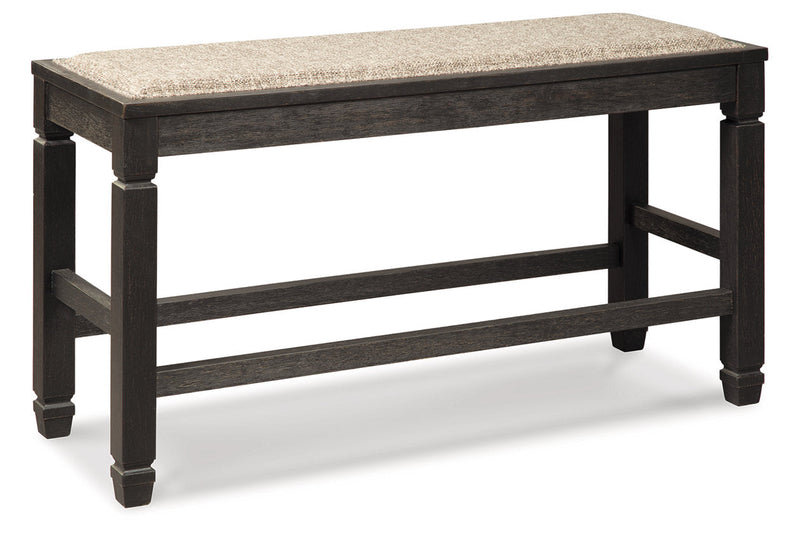 Tyler Creek Black/Gray Counter Height Dining Table and 4 Barstools and Bench -  Ashley - Lara Furniture
