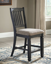 Tyler Creek Black/Gray Counter Height Dining Table and 2 Barstools from Ashley - Lara Furniture
