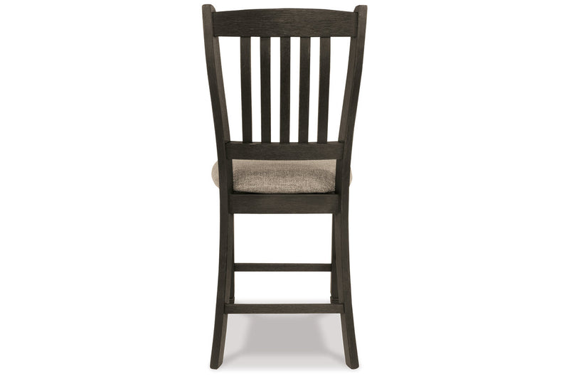 Tyler Creek Black/Grayish Brown Counter Height Table with 4 Barstools, Server and Display Cabinet -  Ashley - Lara Furniture
