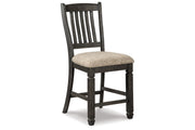 Tyler Creek Black/Grayish Brown Counter Height Table with 4 Barstools, Server and Display Cabinet -  Ashley - Lara Furniture