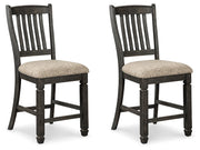 Tyler Creek Black/Gray Counter Height Dining Table and 2 Barstools from Ashley - Lara Furniture