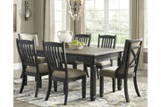 Tyler Creek Black/Gray Dining Table with 6 Chairs -  Ashley - Lara Furniture