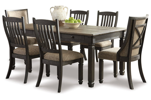 Tyler Creek Black/Gray Dining Table with 6 Chairs -  Ashley - Lara Furniture