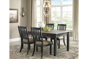 Tyler Creek Black/Grayish Brown Dining Table and 4 Chairs -  Ashley - Lara Furniture
