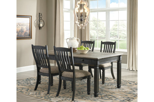 Tyler Creek Black/Grayish Brown Dining Table and 4 Chairs -  Ashley - Lara Furniture