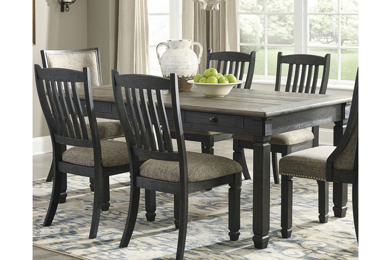 Tyler Creek Black/Grayish Brown Dining Table and 4 Chairs -  Ashley - Lara Furniture