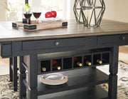 Tyler Creek Black/Gray Counter Height Dining Table and 2 Barstools from Ashley - Lara Furniture