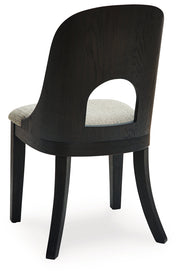 Rowanbeck Black Dining Table and 6 Chairs with Storage from Ashley - Lara Furniture