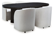 Rowanbeck Dining Table and 4 Chairs from Ashley - Lara Furniture