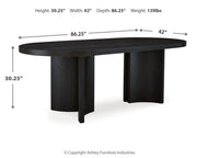 Rowanbeck Dining Table and 4 Chairs from Ashley - Lara Furniture