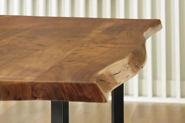 [HOT DEAL] Fortmaine Rectangular Brown/Black Dining Room Table