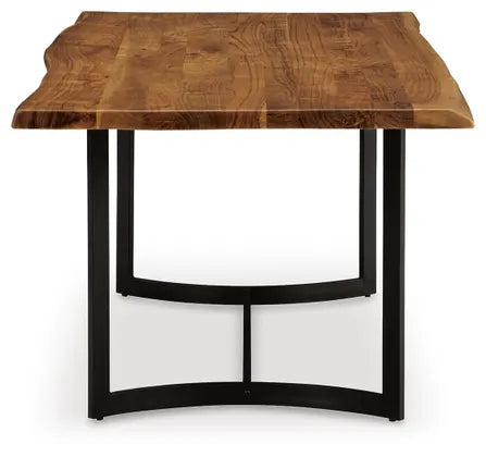 [HOT DEAL] Fortmaine Rectangular Brown/Black Dining Room Table