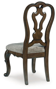 Maylee Dark Brown Dining Table, 6 Chairs and Bench from Ashley - Lara Furniture