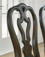 Maylee Dark Brown Dining Table, 6 Chairs and Bench from Ashley - Lara Furniture