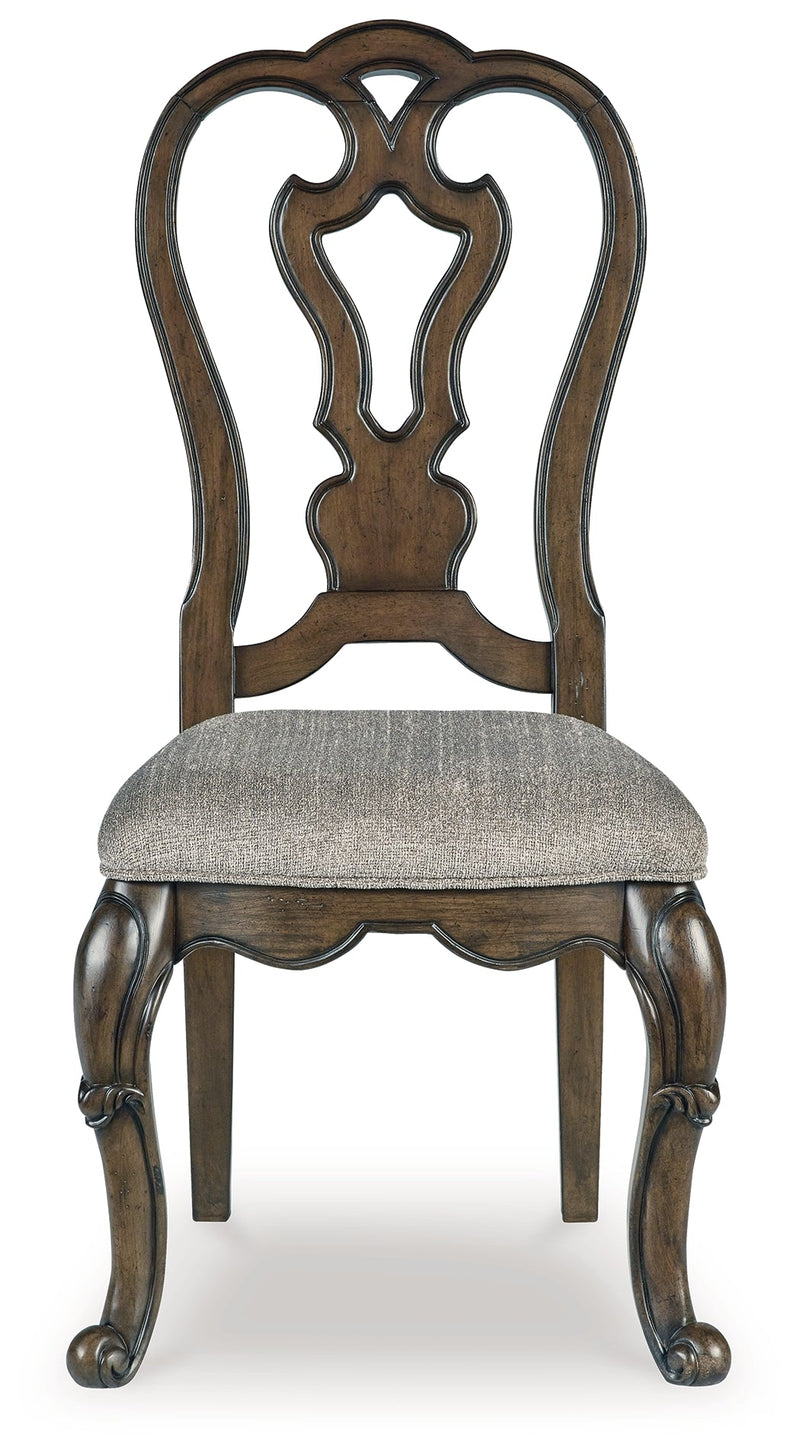 Maylee Dark Brown Dining Table, 6 Chairs and Bench from Ashley - Lara Furniture