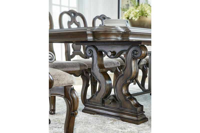 Maylee Dark Brown Dining Extension Table -  Ashley - Lara Furniture