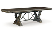 Maylee Dark Brown Dining Extension Table -  Ashley - Lara Furniture